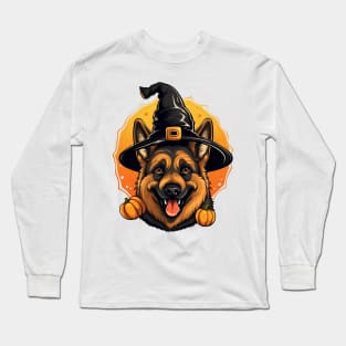 Halloween German Shepherd Dog #4 Long Sleeve T-Shirt